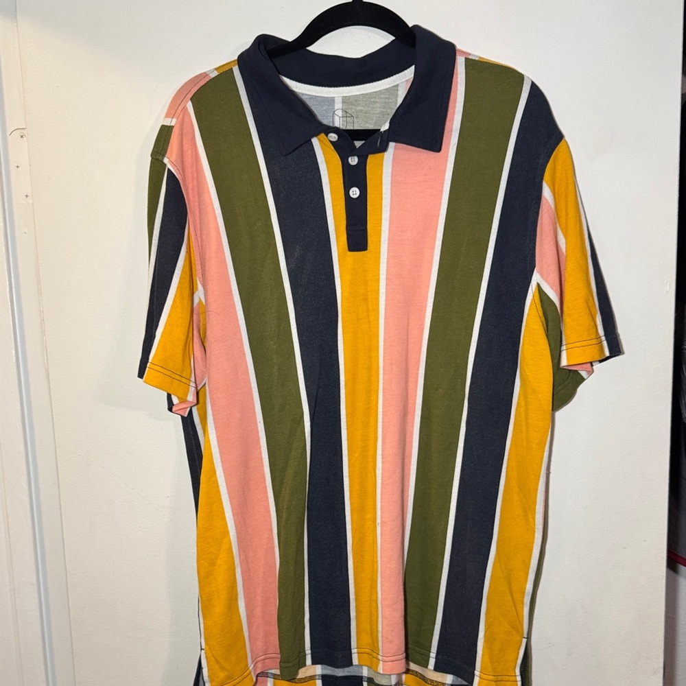 Multicolor Striped Polo Shirt